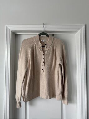 Madewell Beige Button Women's Sweater